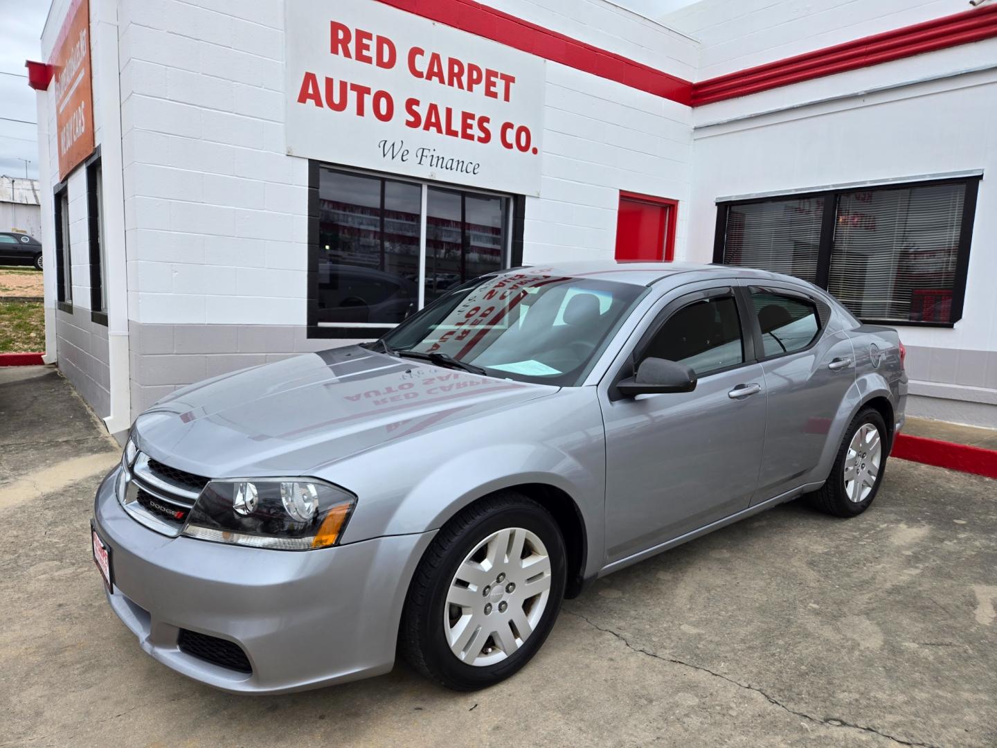 2014 SILVER Dodge Avenger SE (1C3CDZAB1EN) with an 2.4L L4 DOHC 16V engine, 4-Speed Automatic transmission, located at 503 West Court, Seguin, TX, 78155, (830) 379-3373, 29.568621, -97.969803 - Photo#0